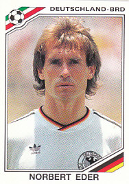 Norbert Eder WC 1986 Germany samolepka Panini World Cup Story #187